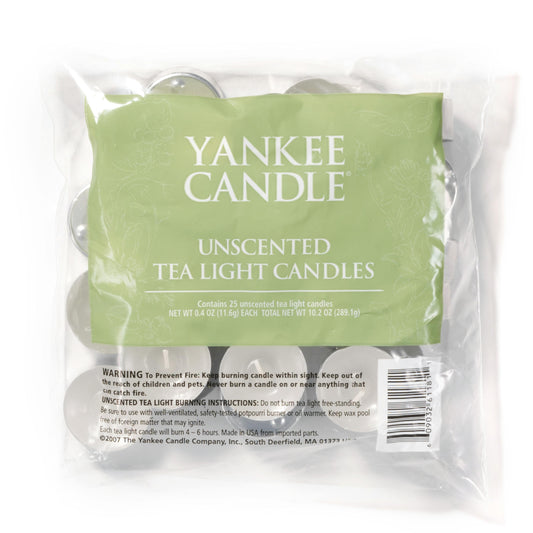 Unscented Tea Light Candles S6UL